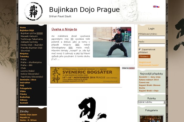 bujinkanprague.com site used Bujinkan