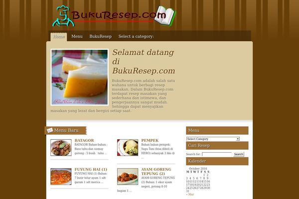 Gourmet theme site design template sample