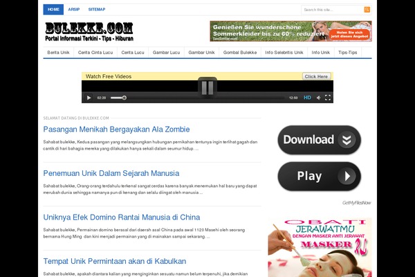 Freshlife theme site design template sample