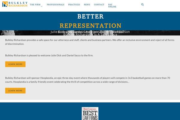 bulkley.com site used Bulkley-gutenberg