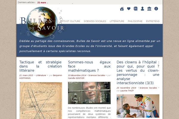 bullesdesavoir.com site used Bulles
