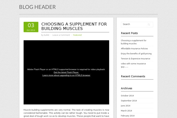 Contango theme site design template sample