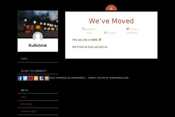Fictive theme site design template sample