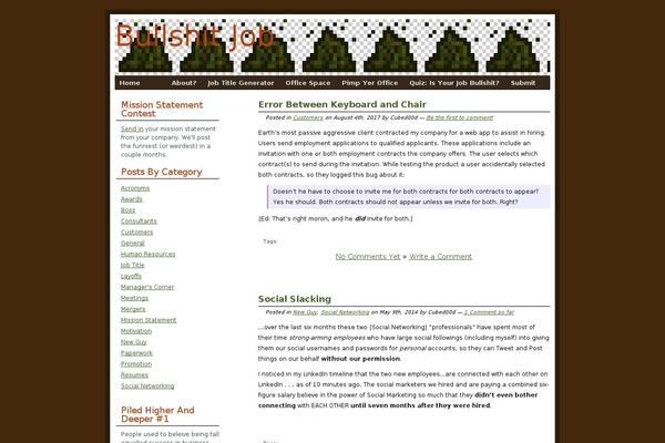 bullshitjob.com site used Bsjob