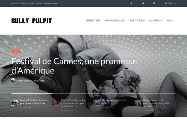 Gonzo theme site design template sample