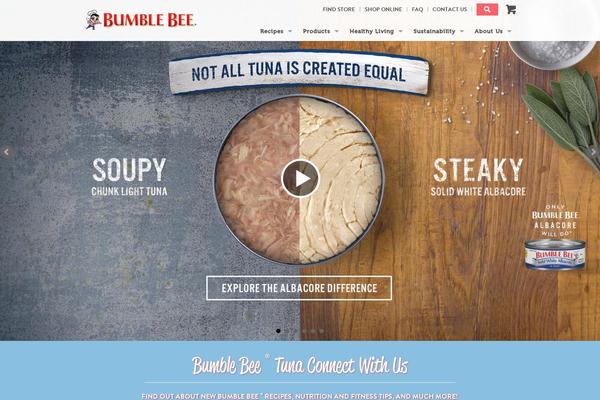 Bumblebee theme site design template sample