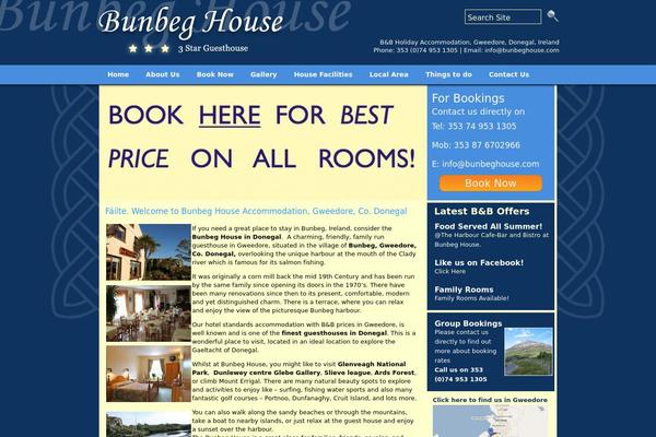 bunbeghouse.com site used Osd-website-package-ireland