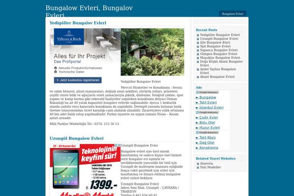Shades of Blue theme site design template sample