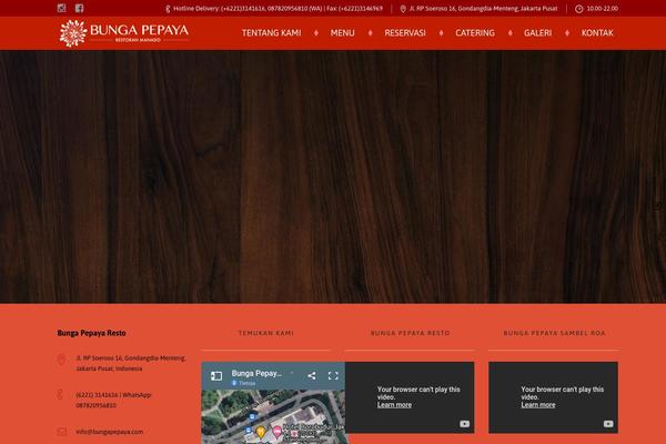 Bonappetit-child theme site design template sample