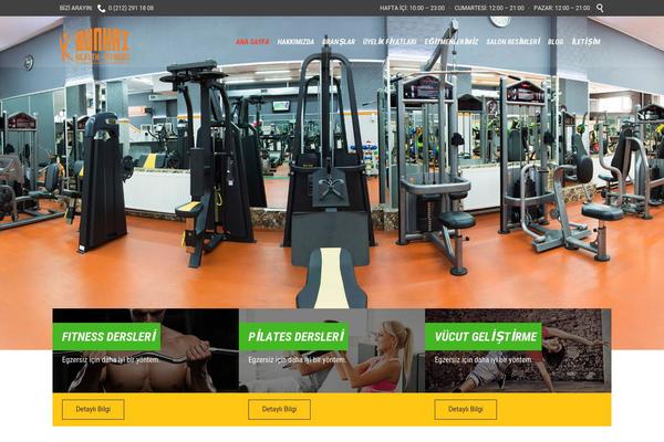 Fitness-wellness theme site design template sample