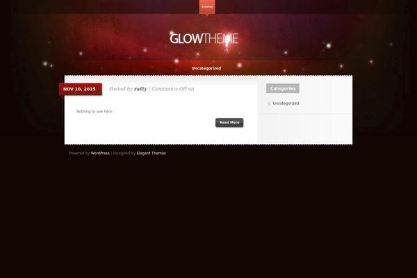 Glow theme site design template sample