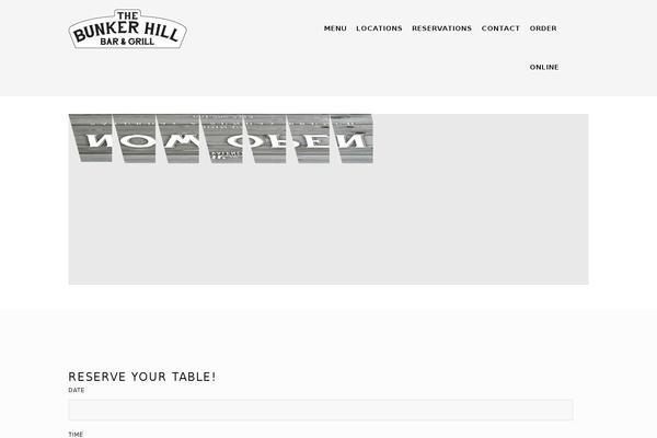 Site using Open Table Widget plugin