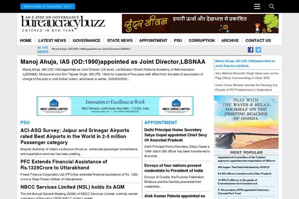 Site using Magazine3-widgets plugin