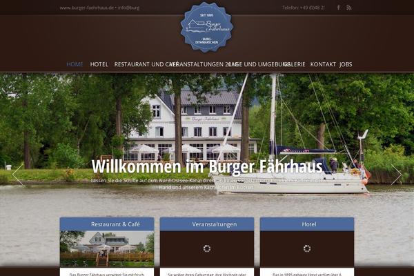 Burger theme site design template sample