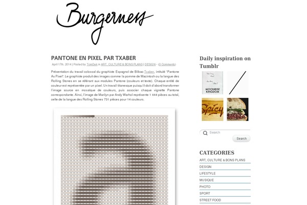 Site using Alpine PhotoTile for Tumblr plugin