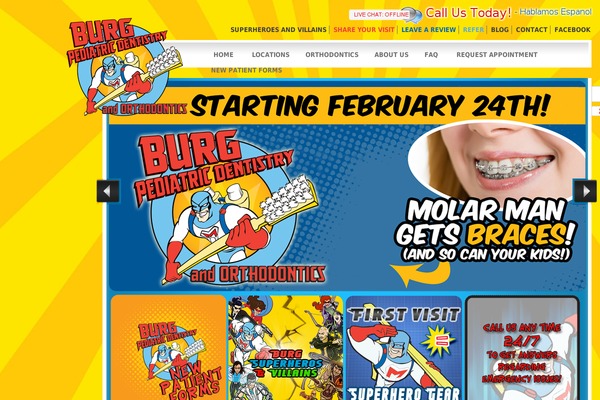 burg theme websites examples