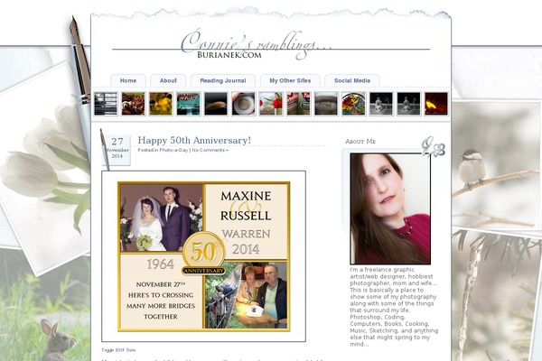 burianek.com site used Connies-ramblings-2014