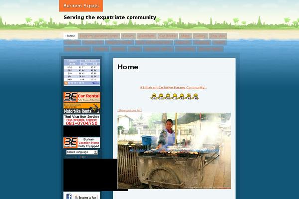 Beach theme site design template sample