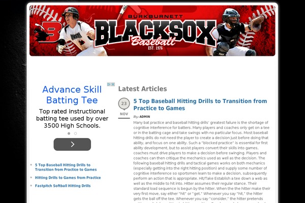 burkburnettblacksox.com site used Clickbump