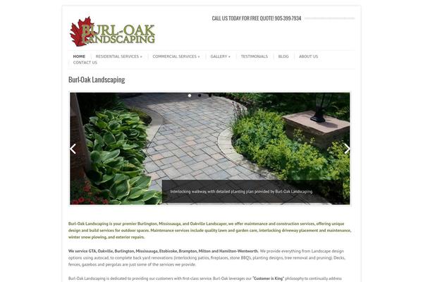 Leaf theme site design template sample