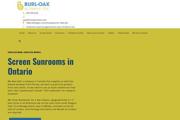 burloakscreens.com site used Construction-hub