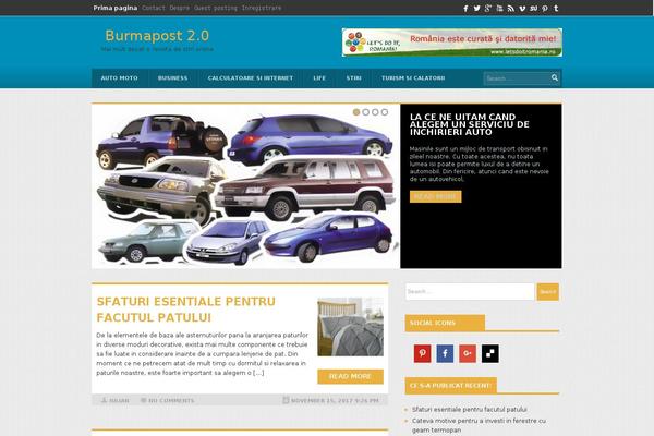 CW Magazine theme site design template sample