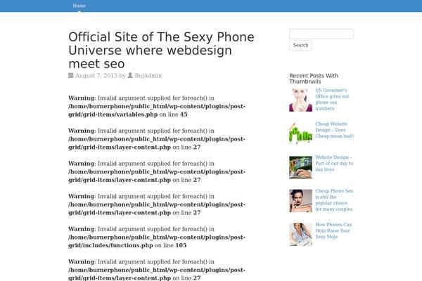 Bootstrap Canvas WP theme site design template sample