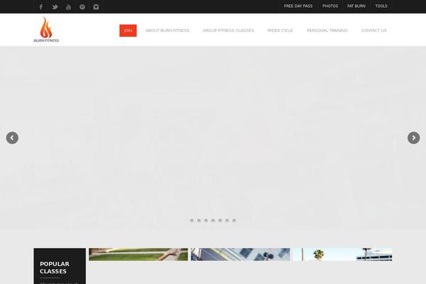 Fitness theme site design template sample