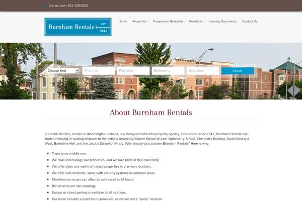 burnhamrentals.com site used Westend