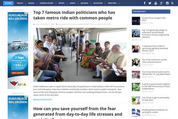 SuperNews theme site design template sample