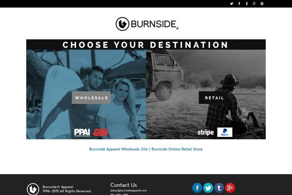 burnsideapparel.com site used Dante