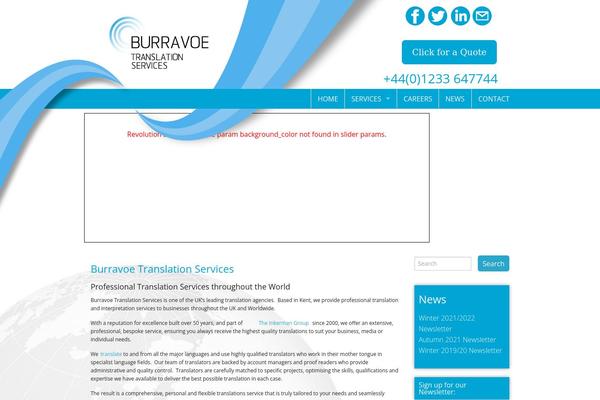 burravoetranslations.com site used Foundation-master