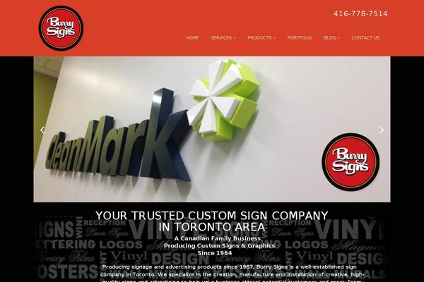 Buran theme site design template sample