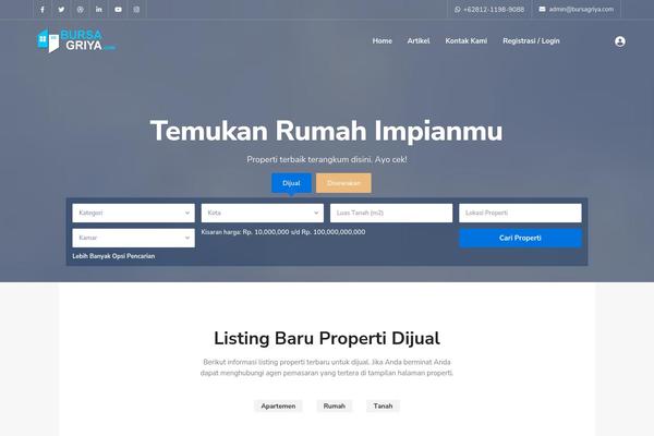 WP Residence theme site design template sample