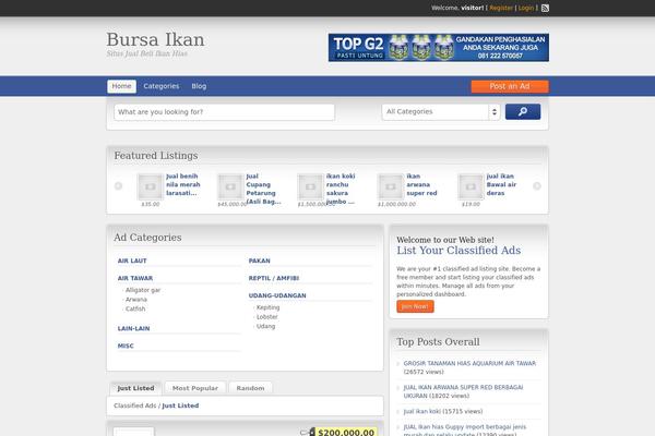 ClassiPress theme site design template sample