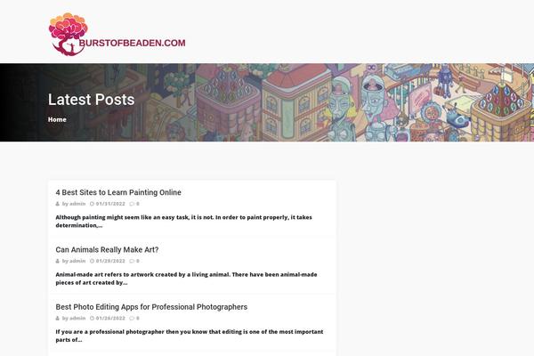 burstofbeaden.com site used Newspotrika