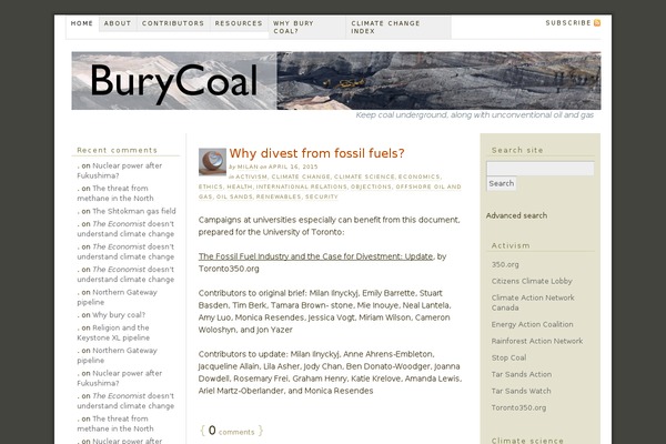 burycoal.com site used Thesis