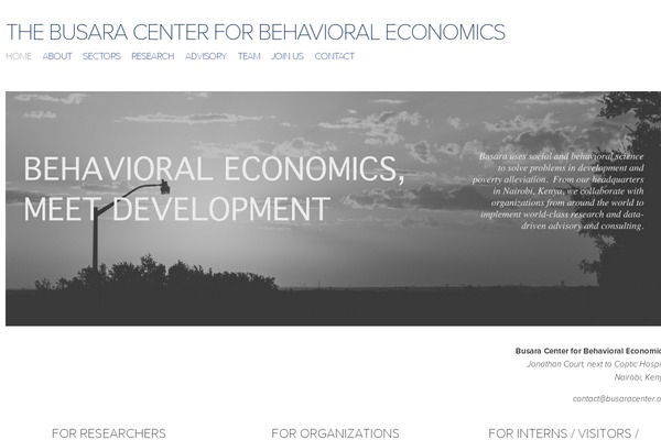 busaracenter.org site used Big Junior