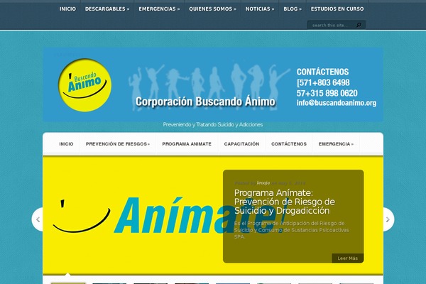 buscandoanimo.org site used Aggregate