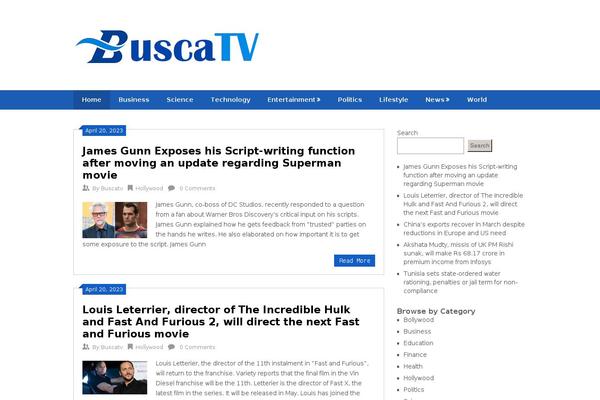 Ribbon Lite theme site design template sample