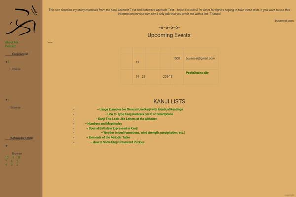 busensei.com site used Solofolio