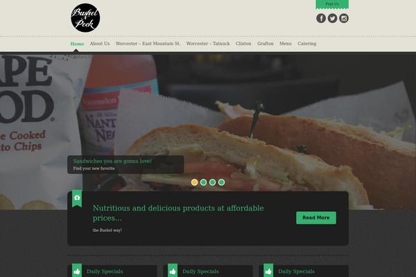 Dine & Drink theme site design template sample
