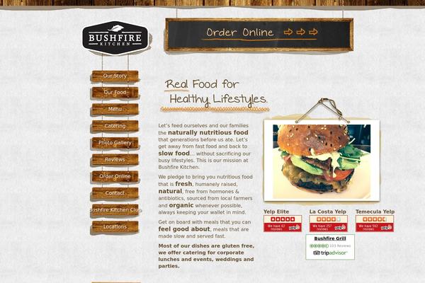 bushfiregrill theme websites examples