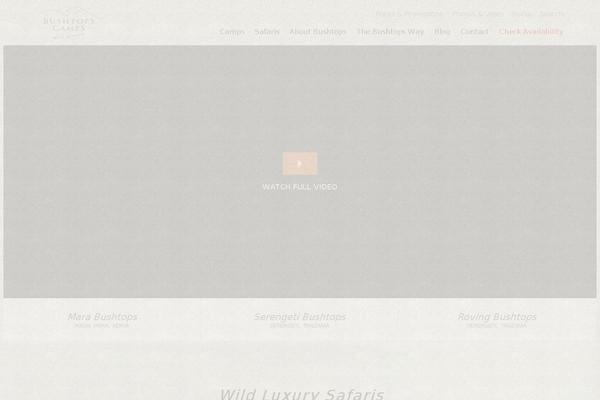 bushtopscamps.com site used Bushtops