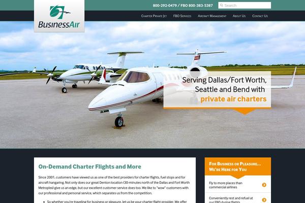 Vantage theme site design template sample