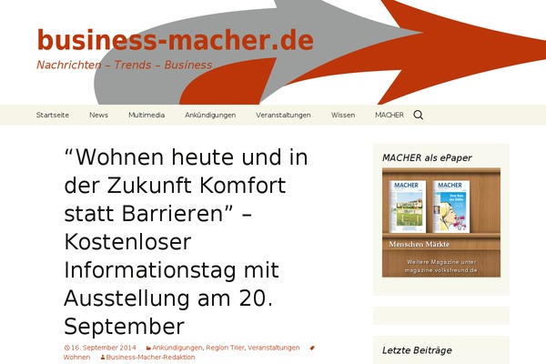 Twenty Thirteen theme site design template sample