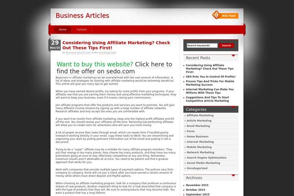 iDream theme site design template sample