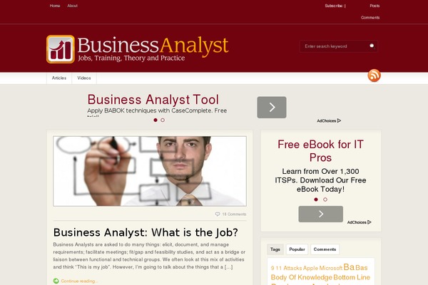 businessanalyst.com site used Fresh News