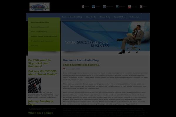 Business theme site design template sample