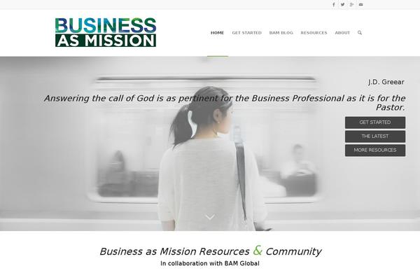 Enfold theme site design template sample